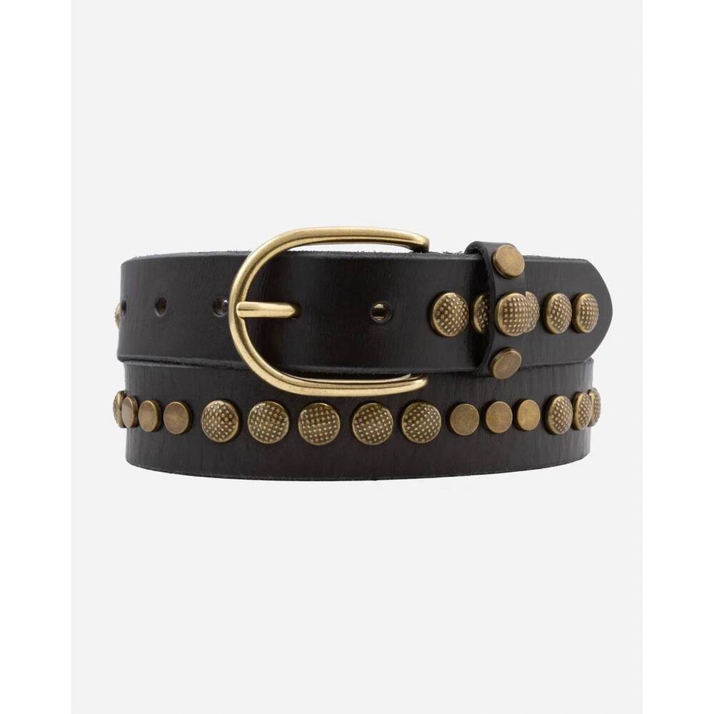 NEW AMSTERDAM HERITAGE women's jaya studded belt in black